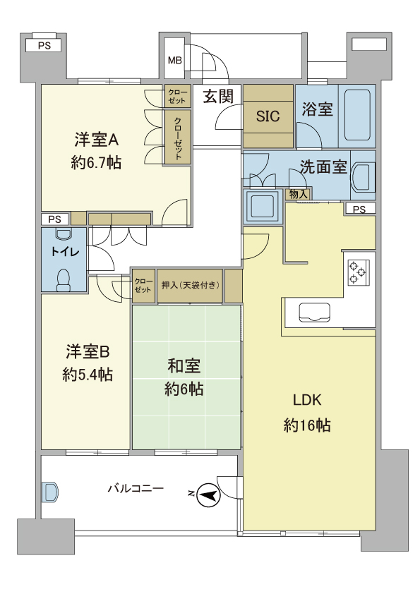 																		   																			   																				   																					   グランドメゾン高宮の邱間取り																				   																			   																		   																		   