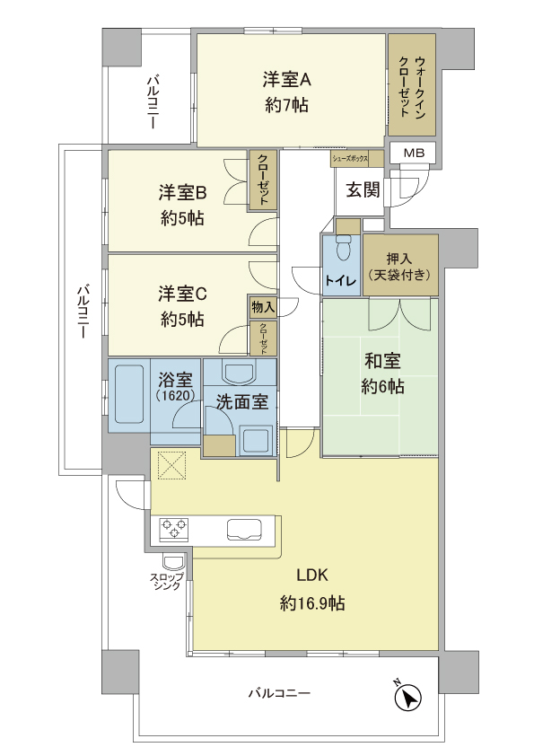 																		   																			   																				   																					   プライムコート高宮間取り																				   																			   																		   																		   